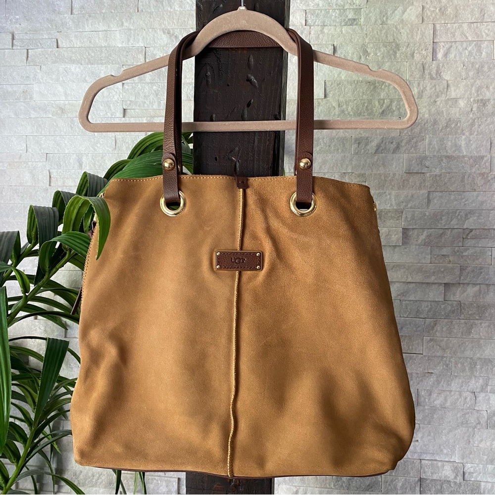 UGG Chestnut Suede “Sheldon” Tote Bag - Picture 3 of 14